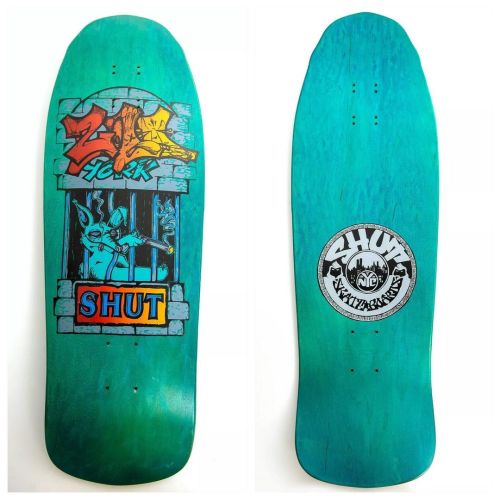 Shut Team Deck 1990. Art Wylie Singer and Ducky Alex Talavera. Sold 6/27/2021. $500.00. (1 Bid) &