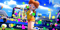 emmathatnintendogirl:  LOOK AT OUR PRINCESS SLAY IN THE NEW MARIO TENNIS GAME!   yes! &lt;3