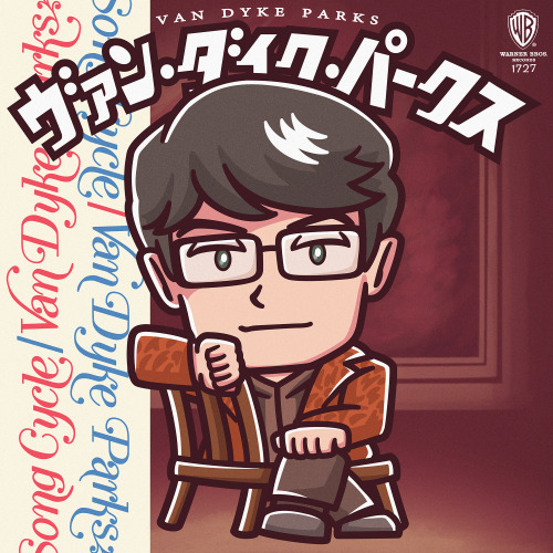 1月3日は、ヴァン・ダイク・パークスさんのお誕生日ということで、大好きな名盤「ソング・サイクル」をモチーフにイラストを描きました！　学生の頃「ペット・サウンズ」は50回位聴いて何だか分かった気になりま