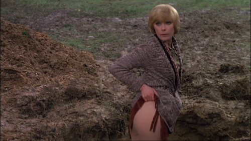 Elke Sommer shows off her gorgeous derriere in Carry On Behind (1975).