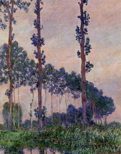 Claudemonet-Art:three Trees In Grey Weather, 1891Claude Monet
