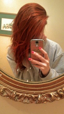 my-soo-called-liife:  My hair is red now