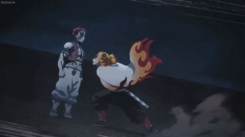 Me Myself And I Rengoku Vs Akaza Epic Fight Demon Slayer