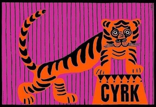 #YearoftheTiger Supergrafika Cyrk Illustration by Wiktor Gorka, Polish School of Posters Movement 