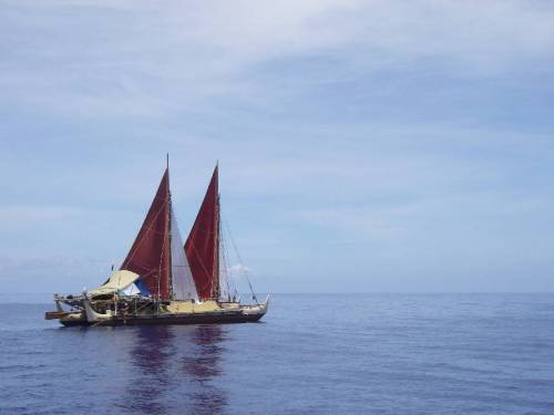 Check out the sail plan for the epic, round-the-world voyage of the Hōkūle'a and the Hikianalia, whi