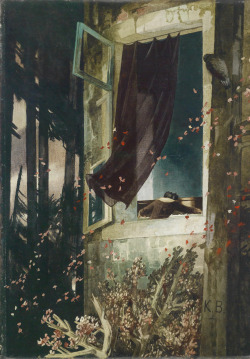 redlipstickresurrected:  Klemens Brosch (Austrian, 1894–1926, b. Linz, Austria) - Autumn Sonata aka Herbstsonate, 1920  Paintings: Oil 