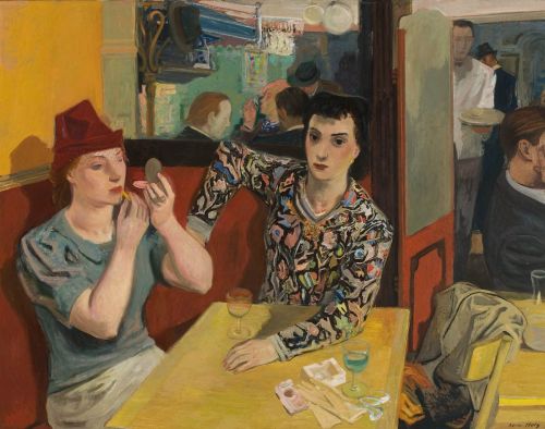 Adrien Holy  -  In a Restaurant,  1939 Swiss, 1898-1978 Oil on canvas