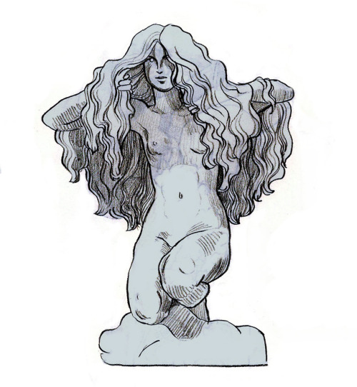 jkumo: statues from Musée d’Orsay I drew a while ago edit: they’re available as prints now !   