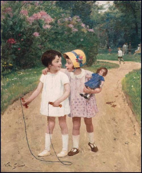 “ Friendship (date unknown) by Victor Gabriel Gilbert (1847-1933) [x] Happy Birthday, Christy!
”