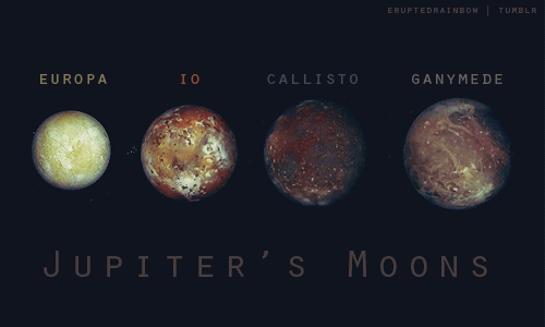 2wenty-se7en:  Jupiter’s moons 