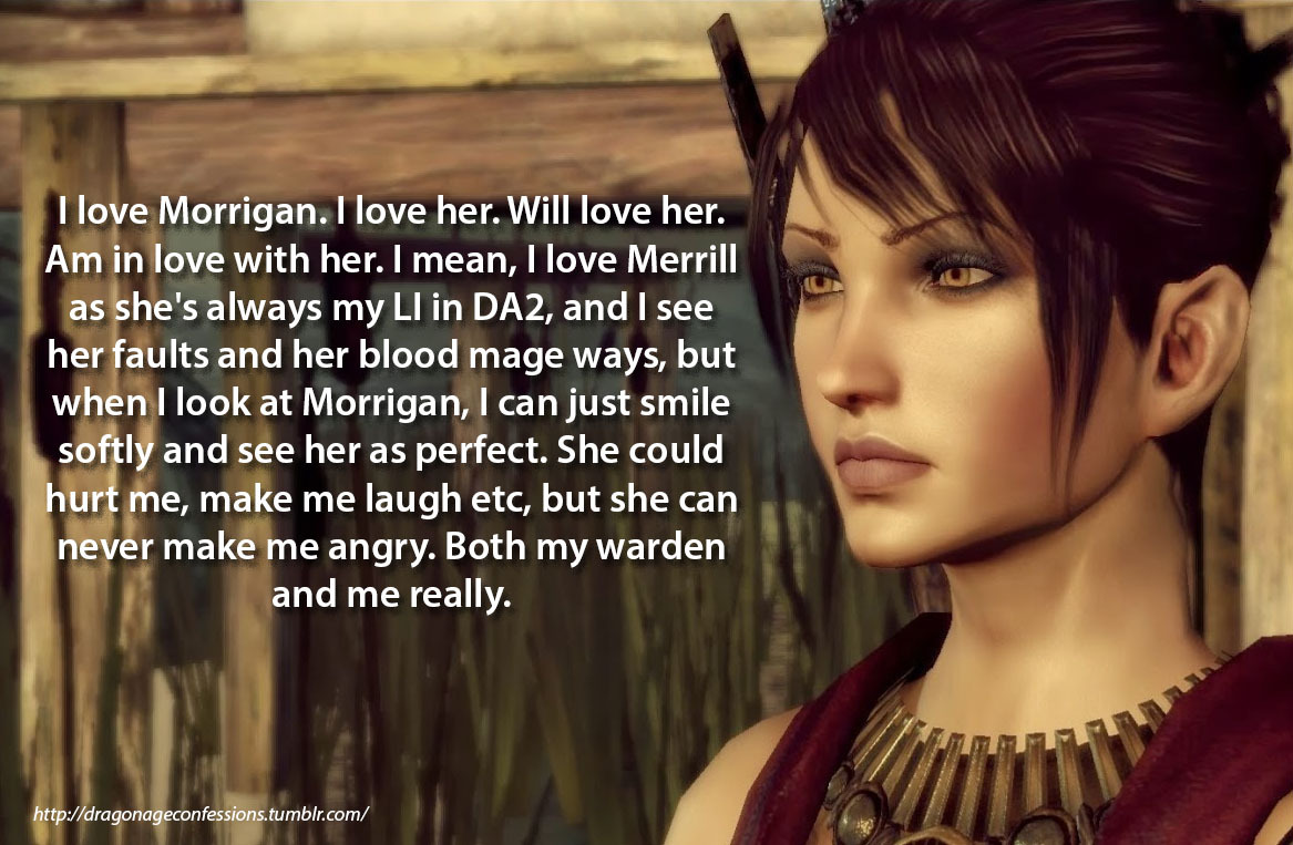 Morrigan and Elf Warden  Dragon age romance, Dragon age origins, Dragon age  series