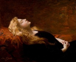 artsandcrafts28: “Sleeping Beauty” Victor Gabriel Gilbert unknown date 