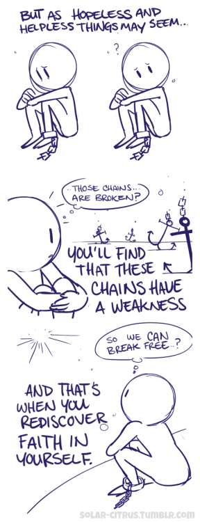 solar-citrus:  This comic is a lot more raw and has a roughdraft-y feel to it because, well, it kind of is LOL;;; but this has been on my mind for a few days and I wanted it out as soon as possible, because I do not know one person who has gone through