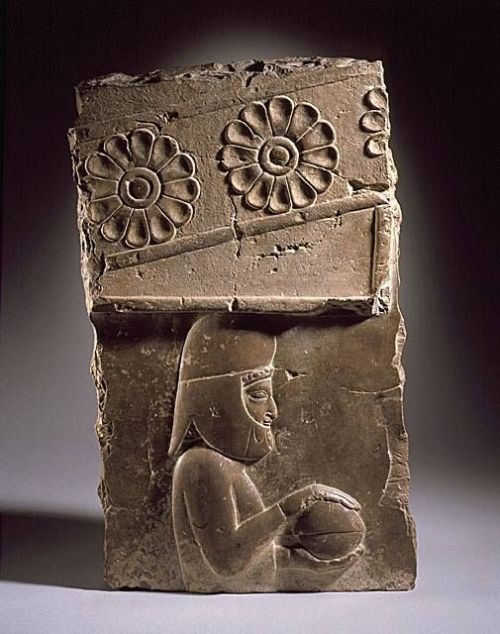 Relief depicting a tribute bearer. Southern Iran, Persepolis, Achaemenid period, circa 5th century B