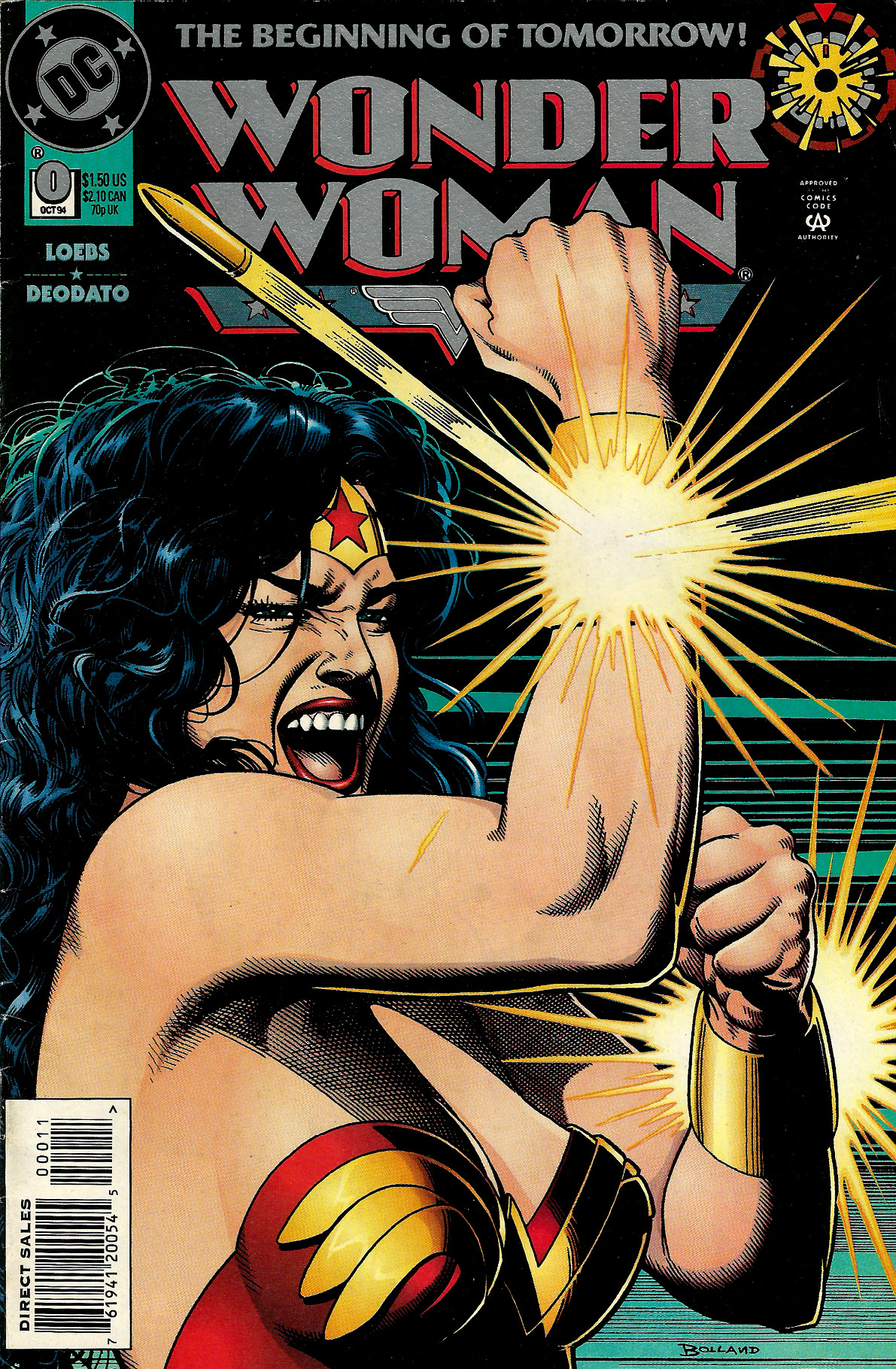 Wonder Woman 0 (DC Comics, 1994). Cover art by Brian Bolland. From a charity shop