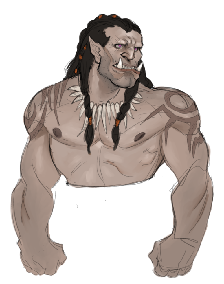 mandromeda:  Is he a big Mag’har, or a small Mok’Nathal we rlly don’t know