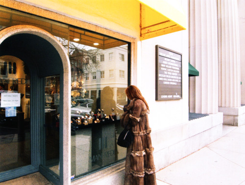 Window shopping in Manfredi’s jewellers on Greenwich Avenue