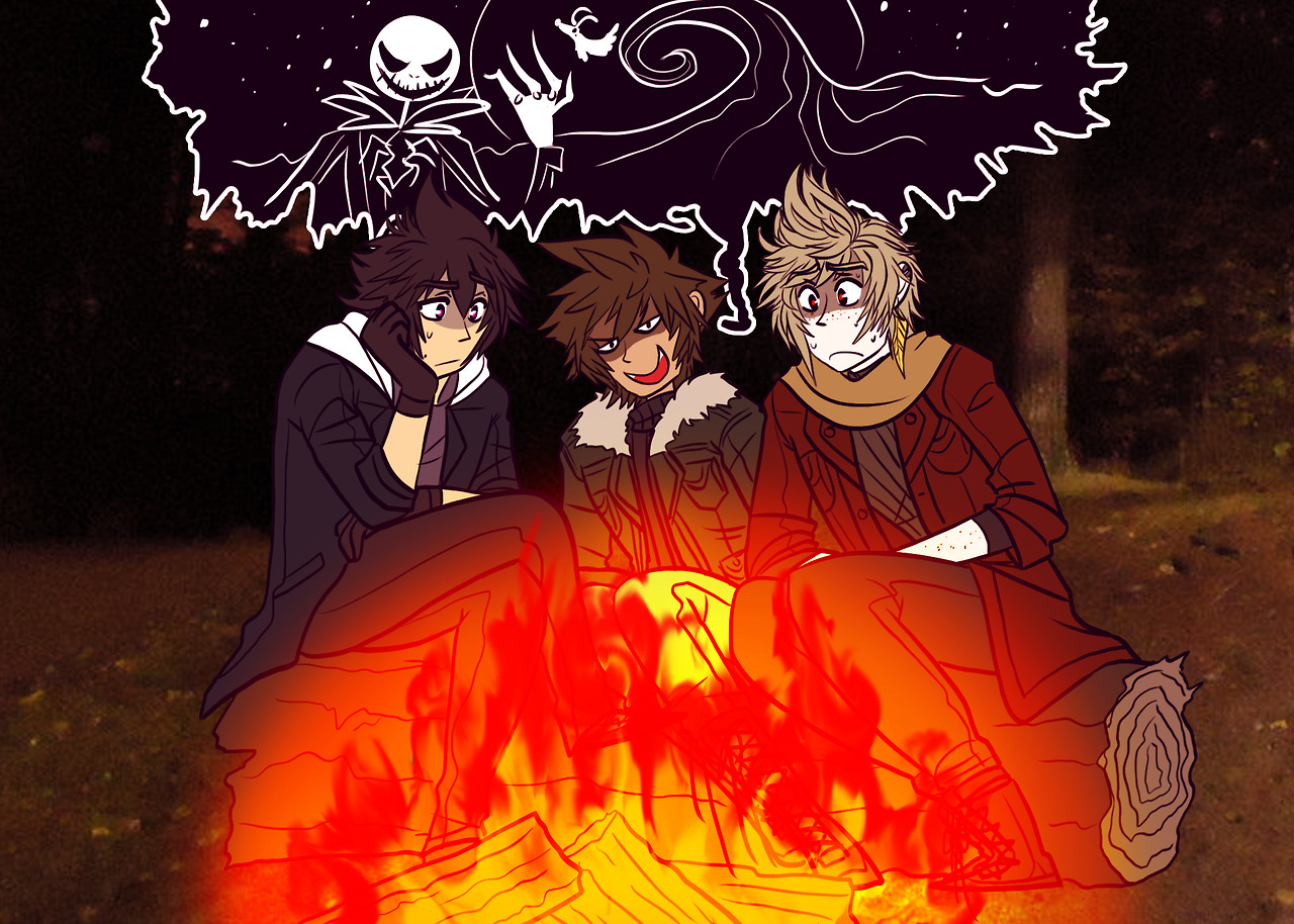 destiny-islanders:  Story time around the campfire with Sora! :D(Click on the panels