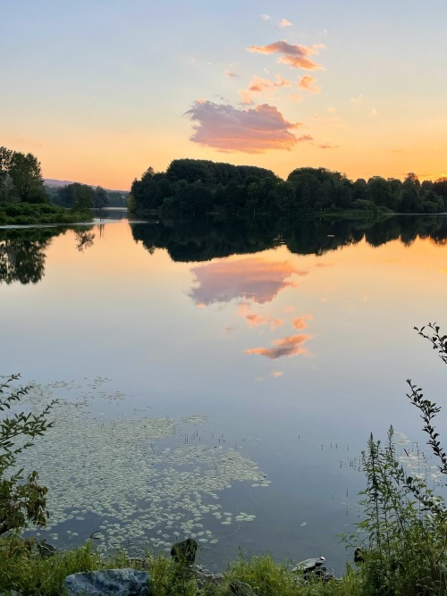 Sunrise At The Lake Two Years Ago.
