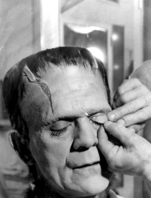 roncmerchant:  Karloff being made up for THE SON OF FRANKENSTEIN (1939) 