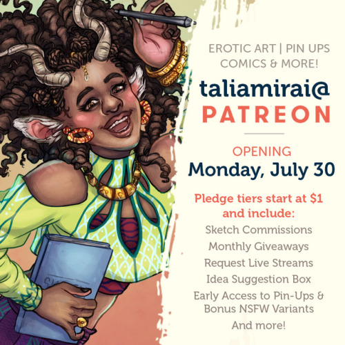 taliamirai:  taliamirai:  SUPPORT ME ON PATREON | OPENING MONDAY, 7.30 I am excited to share that I 