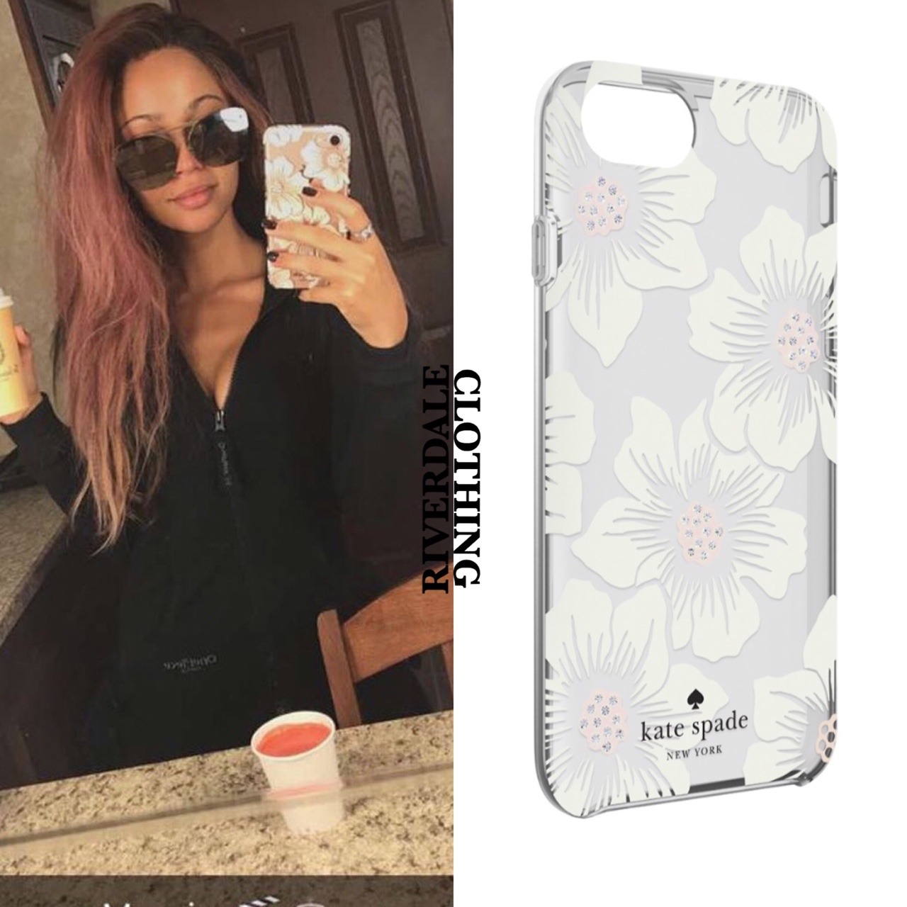 Riverdale Fashion Identification — What: Kate Spade Hollyhock Floral Phone  Case |...