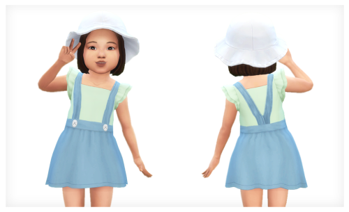 MAJA toddler dress female base game compatible ... - PowLuna
