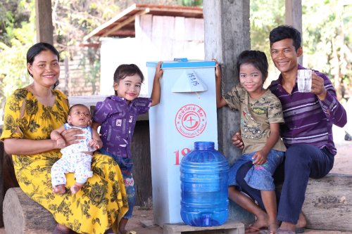 Water sources in Kan Ry’s village are often contaminated by human waste, causing the spread of disea