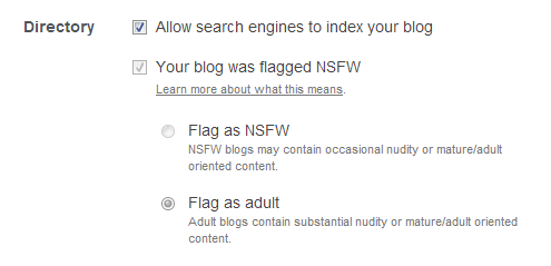 Tumblr (Yahoo) is censoring blogs.