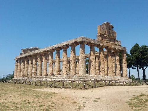 ancientgreecebuildings:PaestumTemple of Athena, built around 500 BCEPaestum, July 26, 2019