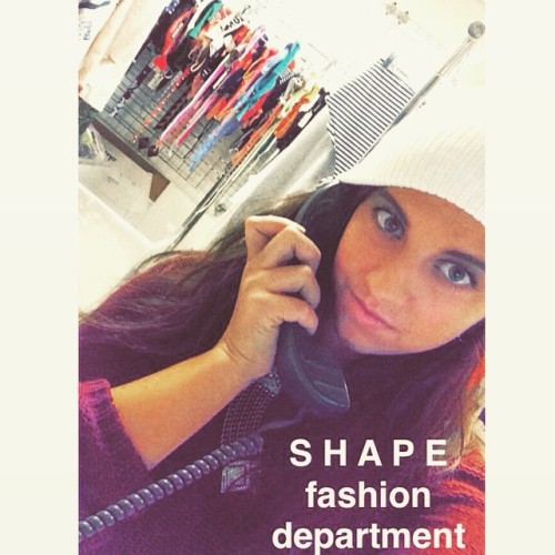 lovin’ my job & the fabulousness I’m surrounded by #fashion #fitness follow @shape_m