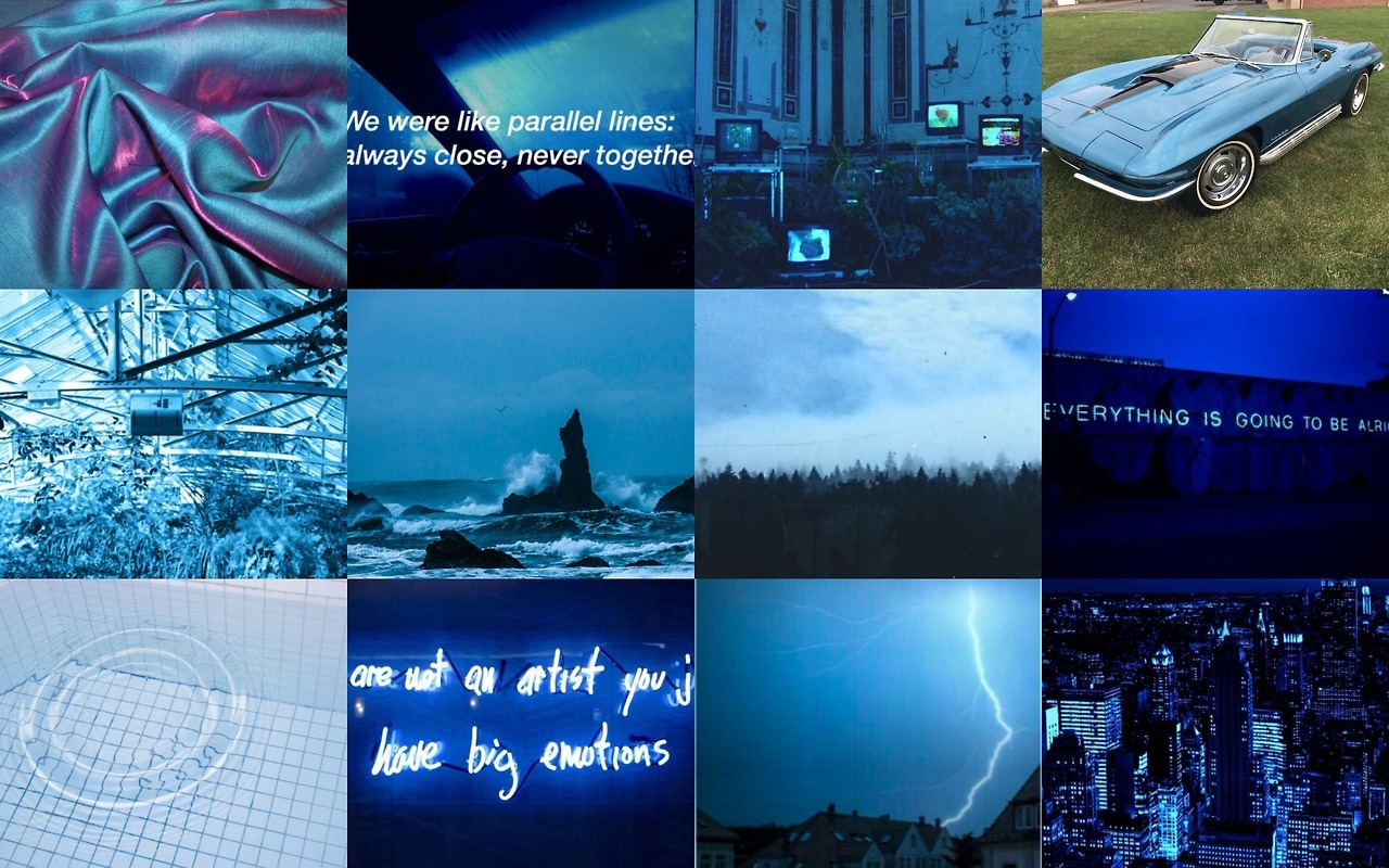 Wallpaper Everything Was Blue Blue Aesthetic Laptop