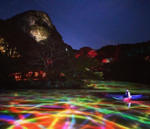 ＼おにわさん更新情報／ ‪[ 佐賀県武雄市 ] 御船山楽園×チームラボ Mifuneyama Rakuen Garden (Lightup by Teamlab), Takeo, Saga の写真・記