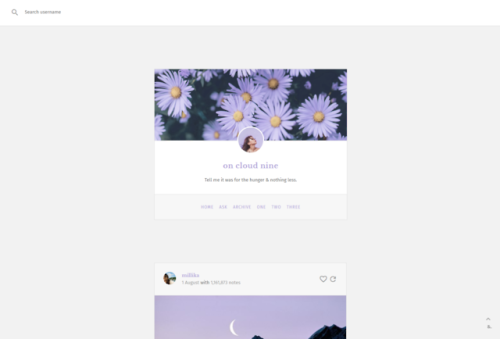 seyche: theme three: wisteria — a theme semi-inspired by the default tumblr theme preview one,