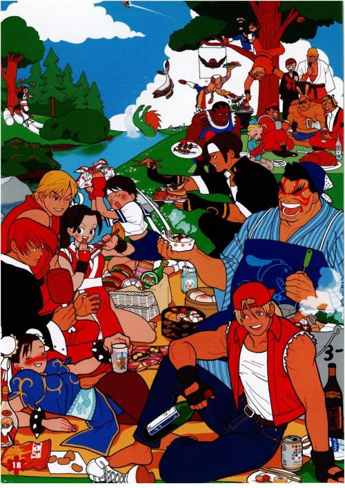 comfortfoodcontent:  Rare Capcom vs SNK artwork