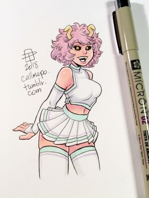 callmepo: Bonita en Blanco of Mina Ashido (aka Pinky).   KO-FI / TWITTER  <3 <3 <3