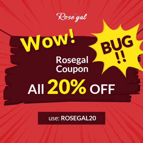 imafancycat: Wow! Rosegal Coupon Bug!!! ALL 20% OFF Use(coupon): rosegal20 Click&amp;Buy: