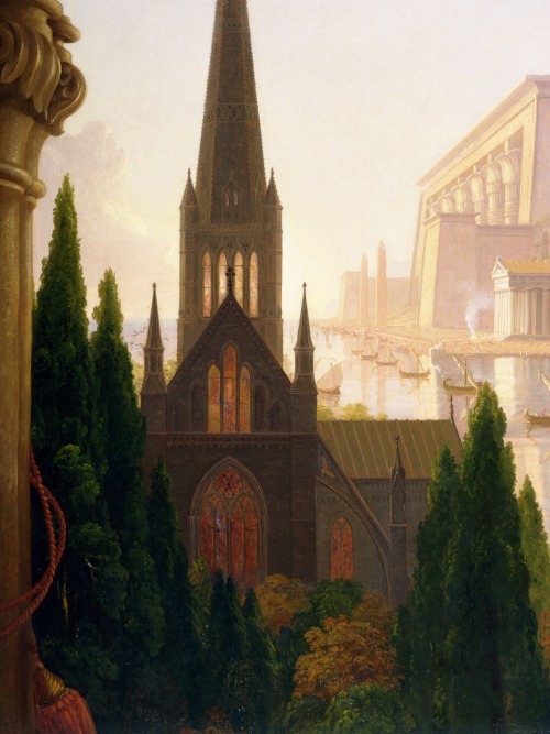 overdose-art:Thomas Cole, detail from The Architect’s Dream 