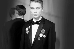 damplaundry:  Marc Schulze at Dior Homme F/W 2015 by Gaetan Bernard