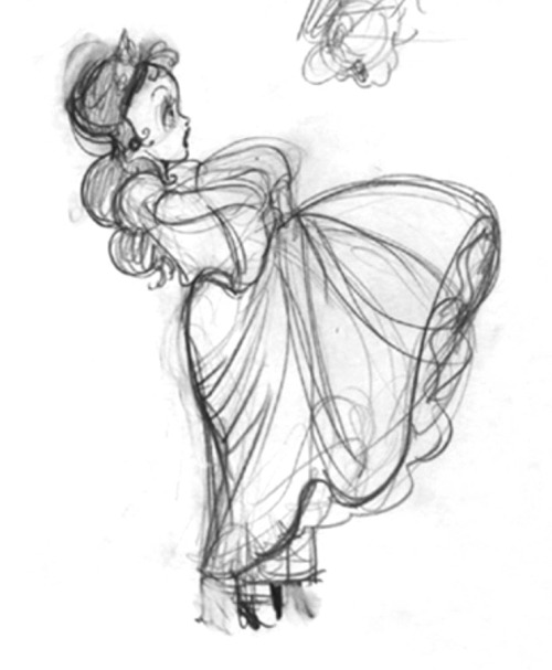 Early character designs for Snow White and the Seven Dwarfs