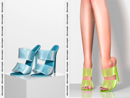 Shoestopia -  Opacity Sandals for The Sims 4+10 SwatchesFemaleSmooth WeightsMorphsCustom ThumbnailHQ