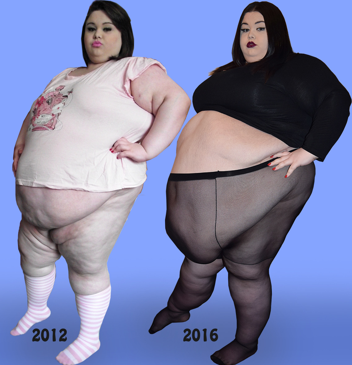 bavarian-fa:  porcelainbbw:  Start of Modelling vs Now. 4 years of being a Piggy