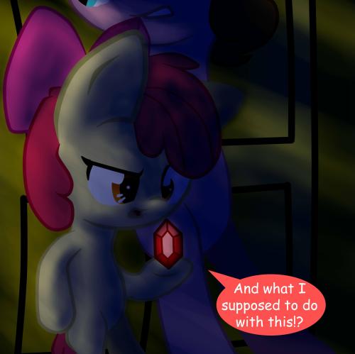 asklittleapplebloom:  *NO SIGNAL*  Meeps! @_@