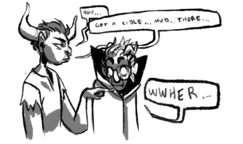 One request for Tavros and one request for Eridan. Just sketches this time. U_U