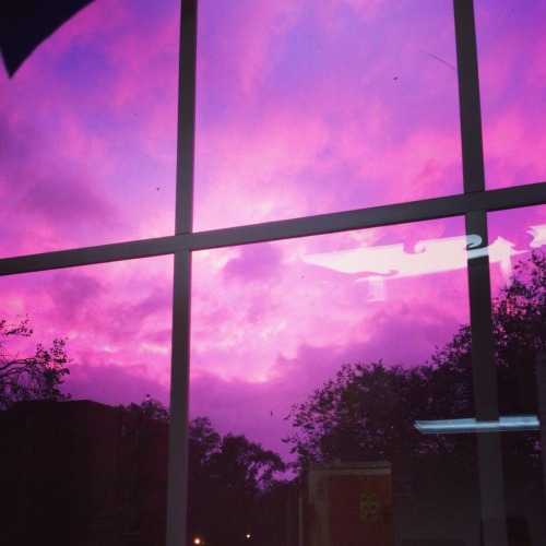 The view from my dorm. I must be in night vale