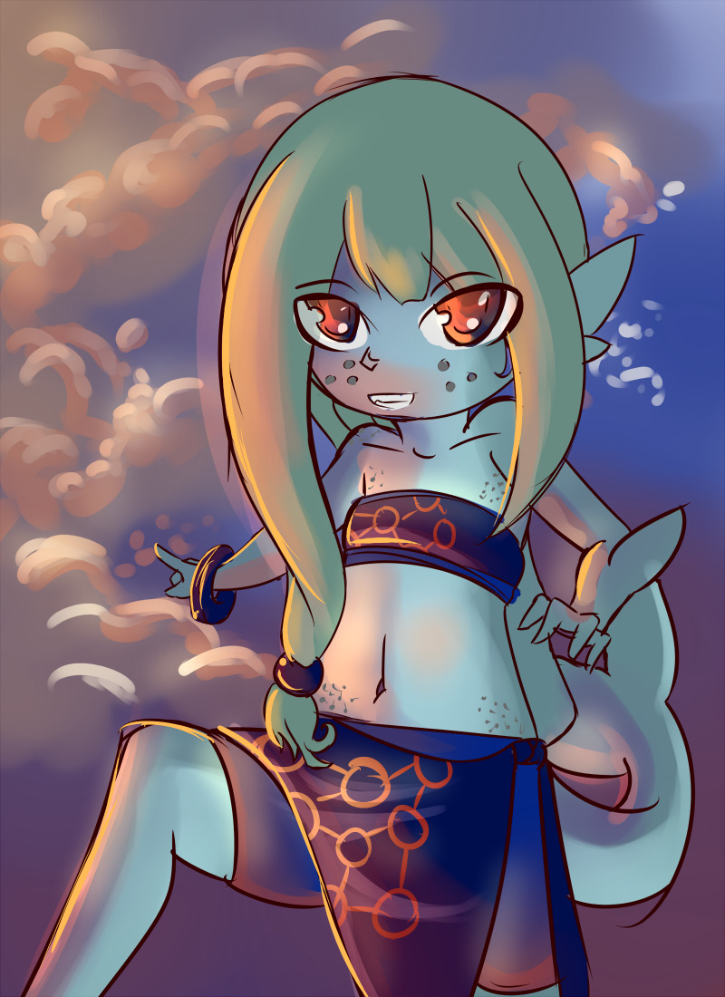 Not sure why but I felt like drawing a shark loli today. Looks like the artwork produced