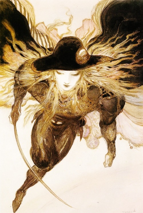 slow-deep-hard:  Vampire Hunter D • Yoshitaka Amano • Traditional Arts.