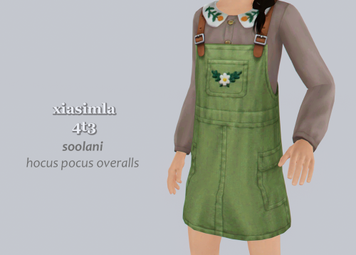 xiasimla: 4t3 @soolani Hocus Pocus OverallsThis is one of my favorite outfits in Cottage Living, so 