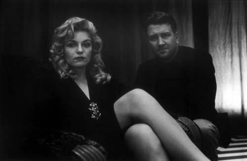 samuraial: Sheryl Lee and David Lynch on the set of Twin Peaks