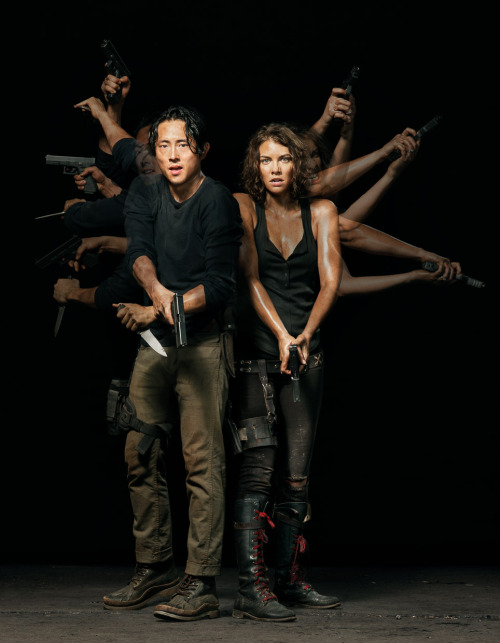 davyakeou: Steven Yeun and Lauren Cohan by Dylan Coulter for Entertainment Weekly September 2014 3